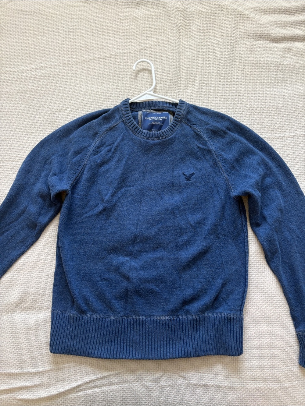 American Eagle Outfitters Men’s Dark Blue Crewneck Sweater
